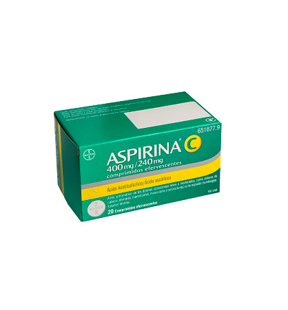 ASPIRINA C 400/240 MG 20 COMPRIMIDOS EFERVESCENTE