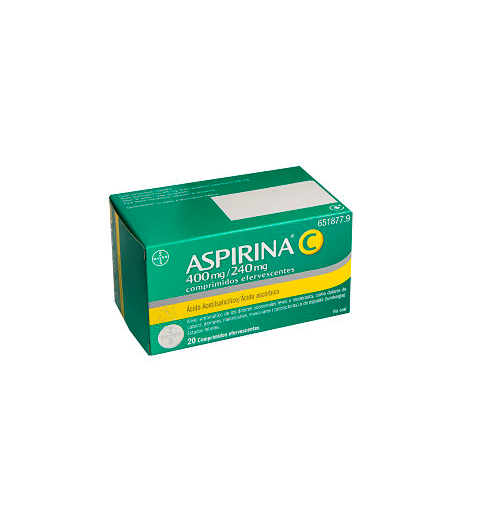 ASPIRINA C 400/240 MG 20 COMPRIMIDOS EFERVESCENTE