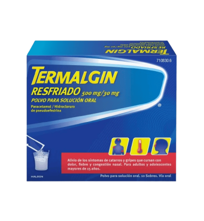 TERMALGIN RESFRIADO 10 SOBRES POLVO SOLUCION ORAL