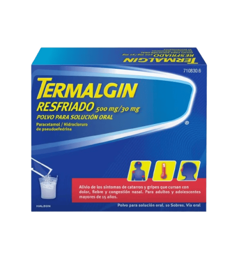 TERMALGIN RESFRIADO 10 SOBRES POLVO SOLUCION ORAL