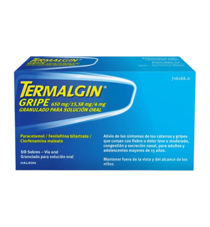 TERMALGIN GRIPE 650MG 10 SOBRES