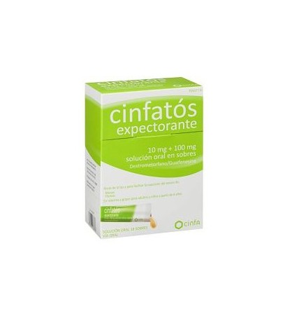 CINFATOS EXPECTORANTE 18 SOBRES SOLUCIÓN ORAL