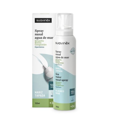 SUAVINEX SPRAY NASAL AGUA DE MAR HIPERTONICA +3M 120ML