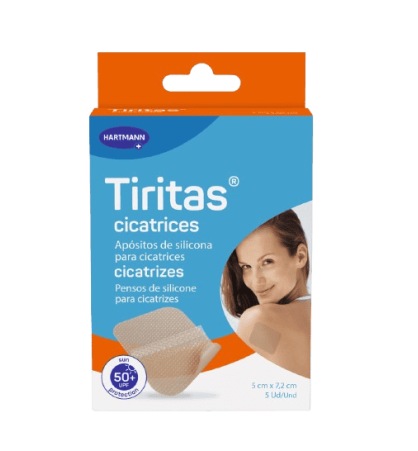TIRITAS CICATRICES APOSITO SILICONA ADHESIVO 5 UNIDADES 7,2 CM X 5 CM