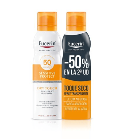 EUCERIN DUPLO SPRAY TRANSPARENTE FPS 50 200ML
