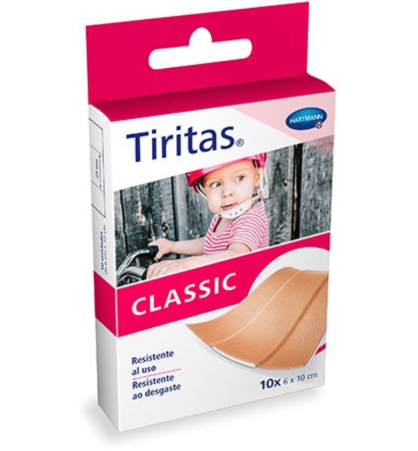 TIRITAS CLASSIC HARTMANN10 M X 6 CM 10 U