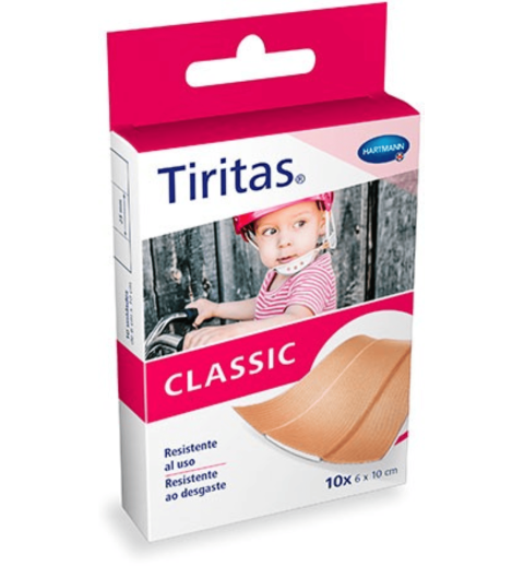 TIRITAS CLASSIC HARTMANN10 M X 6 CM 10 U