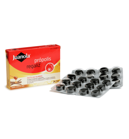 JUANOLA PROPOLIS + REGALIZ 48 PASTILLAS BLANDAS