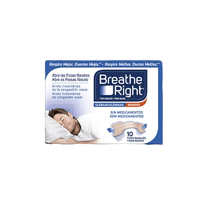BREATHE RIGHT TIRA NASAL TALLA GRANDE 10 UNIDADES