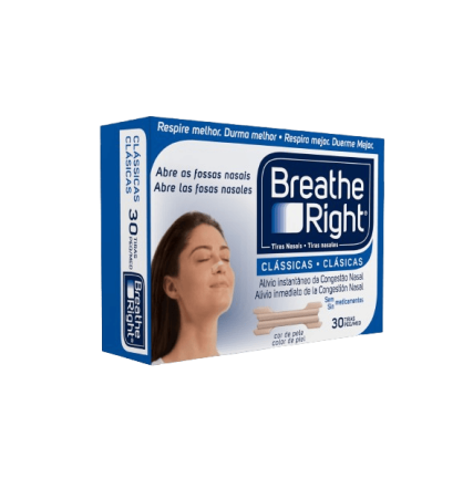 BREATHE RIGHT CLASICAS TIRA NASAL 30 UNIDADES