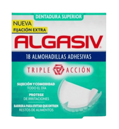 ALGASIV ALMOHADILLA SUPERIOR ADHESIVA 18 UNIDADES