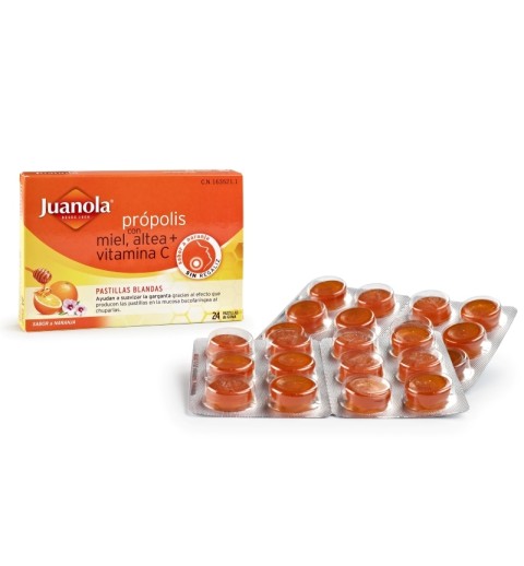 JUANOLA PROPOLIS PASTILLAS NARANJA 24 PASTILLAS