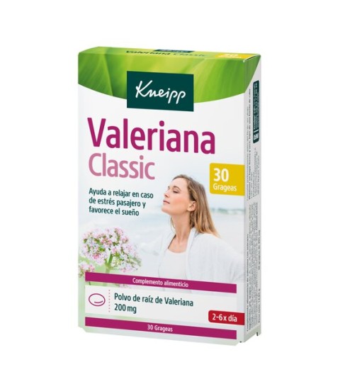 VALERIANA CLASSIC KNEIPP 30 GRAGEAS