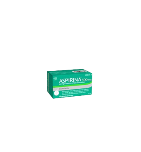 ASPIRINA 500 MG 20 COMPRIMIDOS EFERVESCENTES