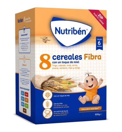 NUTRIBEN 8 CEREALES Y MIEL FIBRA 600 G