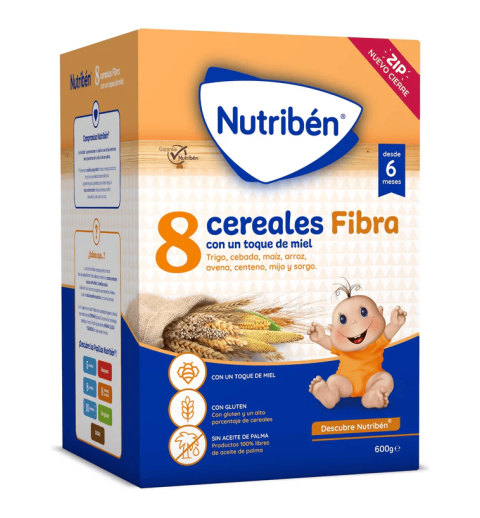 NUTRIBEN 8 CEREALES Y MIEL FIBRA 600 G