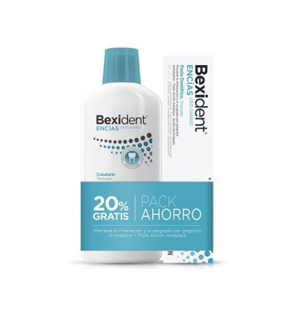 PACK BEXIDENT ENCIAS COLUTORIO + PASTA TRICLOSAN