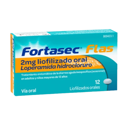 FORTASEC FLAS 2 MG 12 COMPRIMIDOS SUBLINGUALES