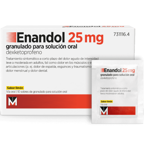 ENANDOL 25 MG 10 SOBRES GRANULADO PARA SOLUCION ORAL