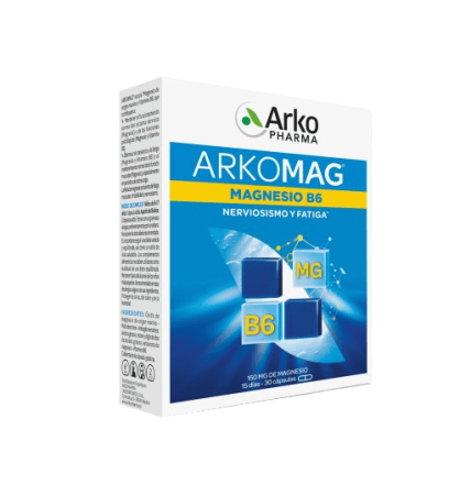 ARKOMAG MAGNESIO + VITAMINA B6 ARKOPHARMA 300 MG 30 CAPSULAS