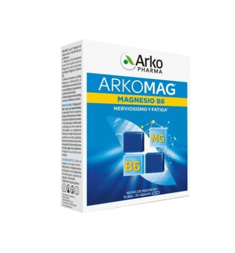 ARKOMAG MAGNESIO + VITAMINA B6 ARKOPHARMA 300 MG 30 CAPSULAS