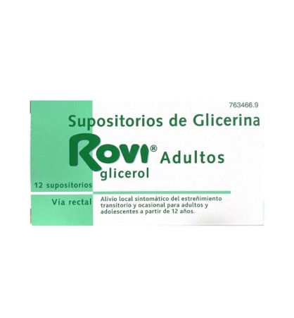 SUPOSITORIOS GLICERINA ROVI ADULTOS 0.96 G 12